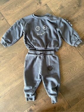 M&S Charcoal Baby Two-Piece Set